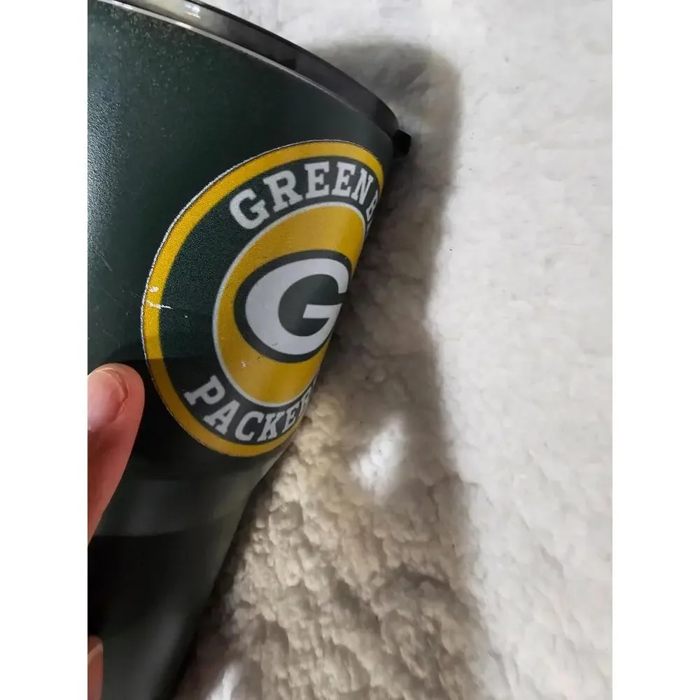 Unbranded NFL Football Green Bay Packers Tumbler Metal Green 8" - Picture 9 of 15